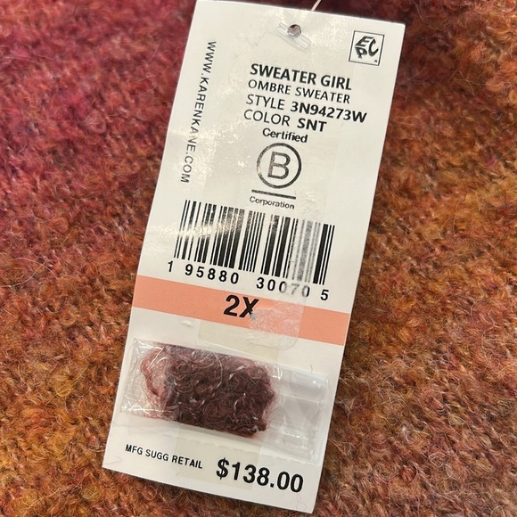 KAREN KANE Ombré Boucle Sweater - Picture 5 of 11